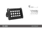 Tri Flood MK II 15×15 W RGB LED floodlight user manual