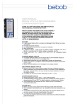 USER MANUAL BEBOB A75PLUS RECHARGEABLE LITHIUM