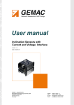 User manual Inclination Sensors with Current and Voltage Interface