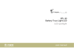 BTL-30 Battery Truss Light LED LED spotlight user manual