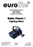 EUROLITE Gobo Flower I User Manual