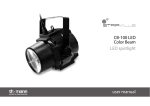 CB-100 LED Color Beam LED spotlight user manual