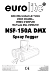 EUROLITE NSF-150A Spray Fogger User Manual