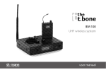 IEM 100 UHF wireless system user manual