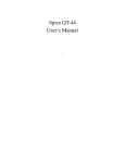 Spice QT-44 User's Manual