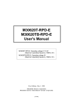 M30620T(B)-RPD-E User's Manual