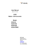 User Manual K238 Media- / DVI-Converter Model