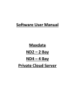 Software User Manual Maxdata ND2 – 2 Bay ND4 – 4 Bay Private
