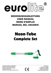 EUROLITE Neon Tube Complete Set 12V User Manual