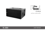 A 218 LA active subwoofer user manual
