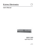 68-457-01 DDS100 User's Manual