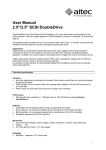 User Manual 2.5"/3.5" SCSI DoubleDrive