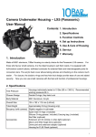 Camera Underwater Housing – LX5 (Panasonic) User Manual