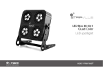 LED Box 80 4in1 Quad Color LED spotlight user manual
