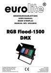 Eurolite RGB Flood-1500 DMX user manual