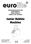 EUROLITE Junior Bubble Machine User Manual