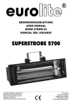 EUROLITE Superstrobe 2700 User Manual