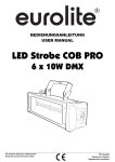 LED Strobe COB PRO 6x10W DMX User Manual - LTT