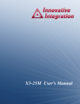 X3-25M User's Manual