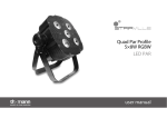 Quad Par Profile 5×8W RGBW LED PAR user manual