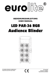 EUROLITE LED PAR-36 RGB A.Blinders User Manual
