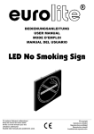 EUROLITE LED No Smoking sign user manual