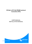 VE.Net to VE 9-bit RS485 protocol Converter (VVC) USER MANUAL