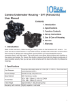 Camera Underwater Housing – GF1 (Panasonic) User Manual