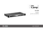 D4-500 digital power amplifier user manual