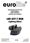EUROLITE LED SCY-7 RGB User Manual