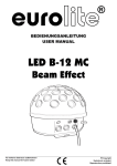 EUROLITE LED B-12 MC Bean Effect User Manual - LTT