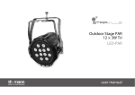 Outdoor Stage PAR 12 &times; 3W Tri LED-PAR user manual