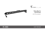 Show Bar Tri 18x3W RGB LED floodlight user manual