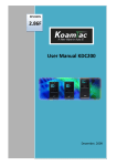 User Manual KDC200 2.86F