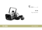 SF-80 fog machine user manual