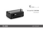 DJ Lase Pro 1200 RGB showlaser user manual