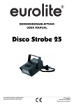 EUROLITE Disco Strobe 25 User Manual