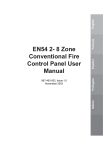 EN54 2- 8 Zone Conventional Fire Control Panel User Manual