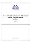 ConnectX®-3 Pro Ethernet Dual SFP+ Port Adapter Card User Manual