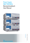 Power Supply ¸HMC804x Benutzerhandbuch User Manual