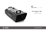 Fire Fogger 1500 fog machine user manual