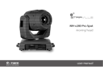 MH-x200 Pro Spot moving head user manual