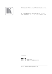 USER MANUAL - Huss Licht & Ton