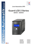 User manual Guard LCD2 series 600VA
