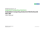 NEX 980 User Manual - Spectra Computersysteme GmbH