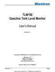 TLM150 Gasoline Tank Level Monitor User's Manual