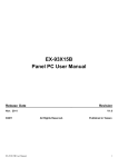 EX-93X15B Panel PC User Manual