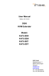 User Manual DSXi KVM Extender Model: K473-SSH K473