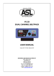 PS 29 DUAL CHANNEL BELTPACK USER MANUAL