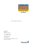 Easylon Serial Socket Interface User Manual